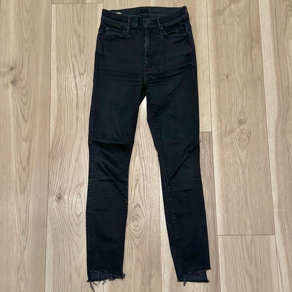 MOTHER Black Skinny Jeans